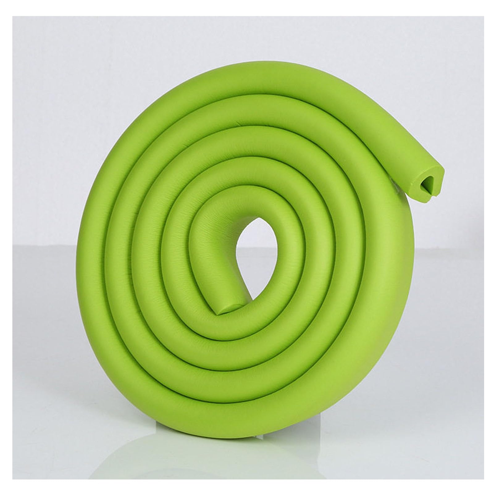 Ypiouren Grass Green U Shape Anti Collision Strip, Edge Guard, Table Edge Protector, Self Adhesive Edge Padding(,500Cm/196.9In)