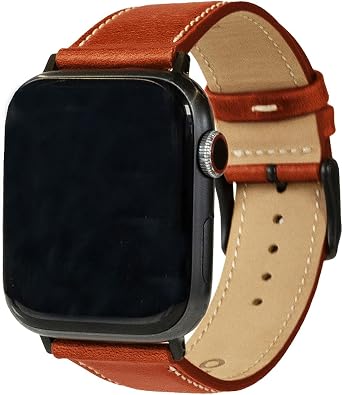 Kolo Flynn Leather Watch Band, Compatible With Apple Watch Series 1,2,3,4,5,6,7,8,9,10,SE,Ultra 1&2