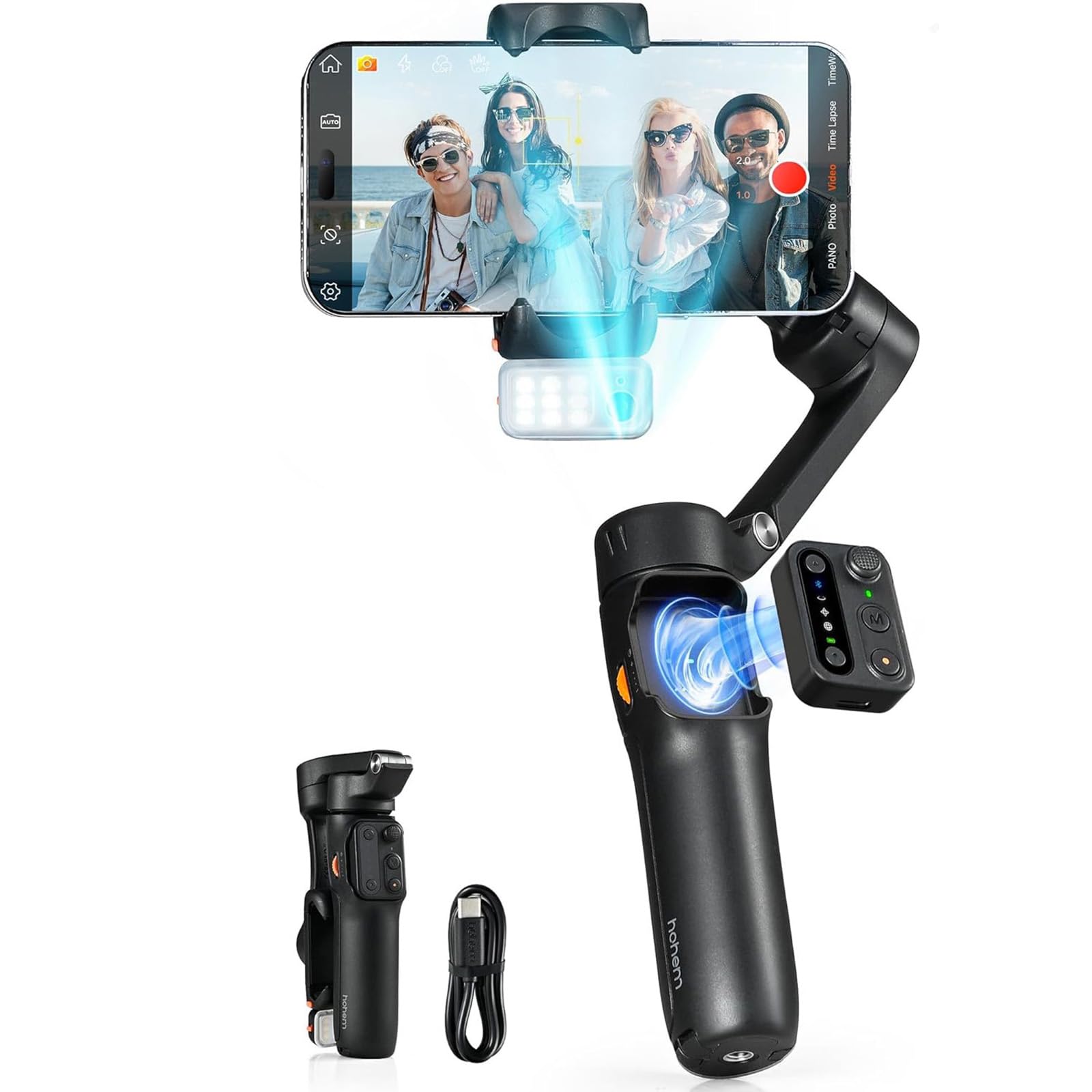 ho~hem iSteady V3 Estabilizador Celular, Gimbal de 3 Eixos para