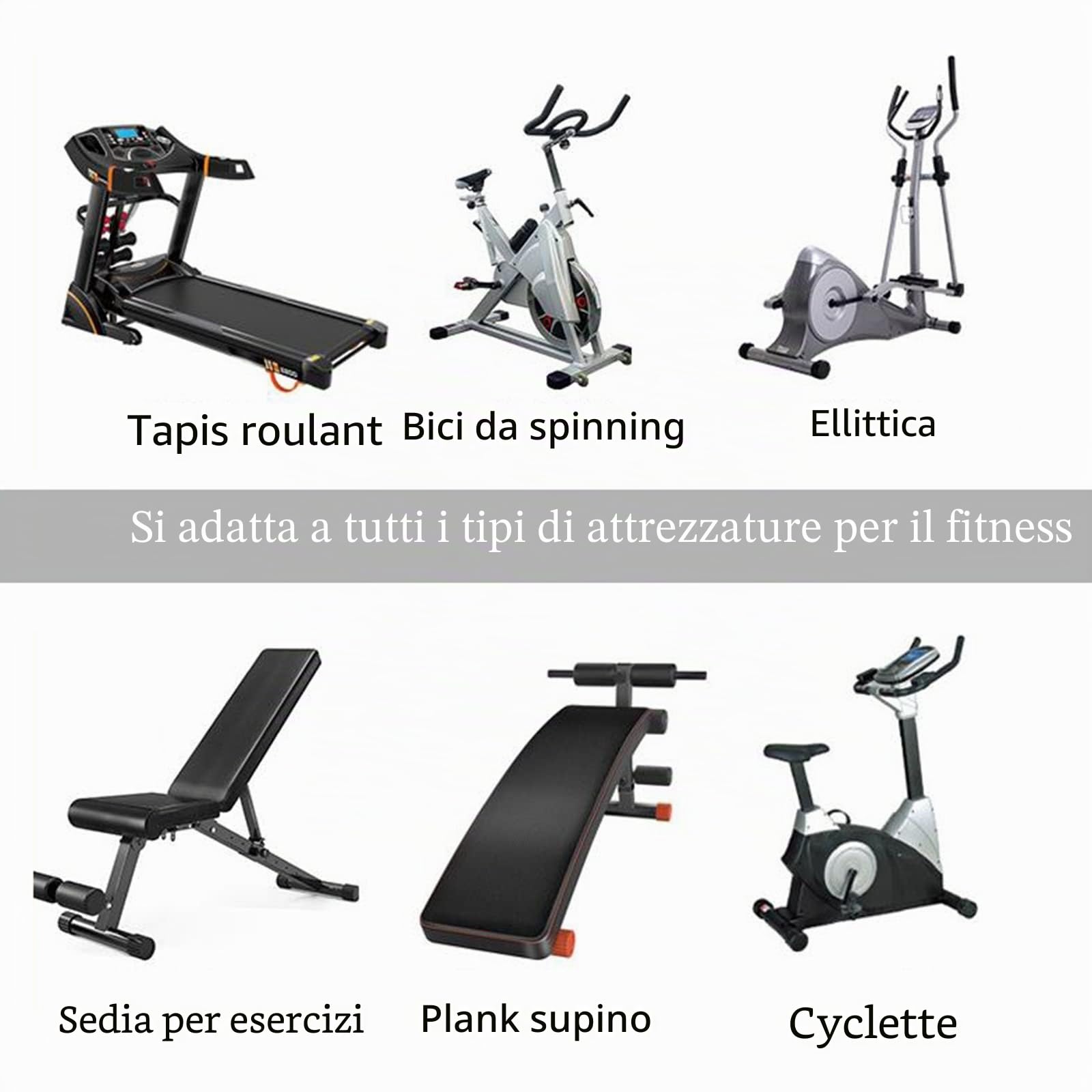 Tappetino Per Tapis Roulant, Tappetino Antirumore, Tappeto Antivibrazioni Per Tapis Roulant E Attrezzatura Palestra, Tappetino Ad Alta Densità Spessore 10 Mm, Protezione Del Pavimento
