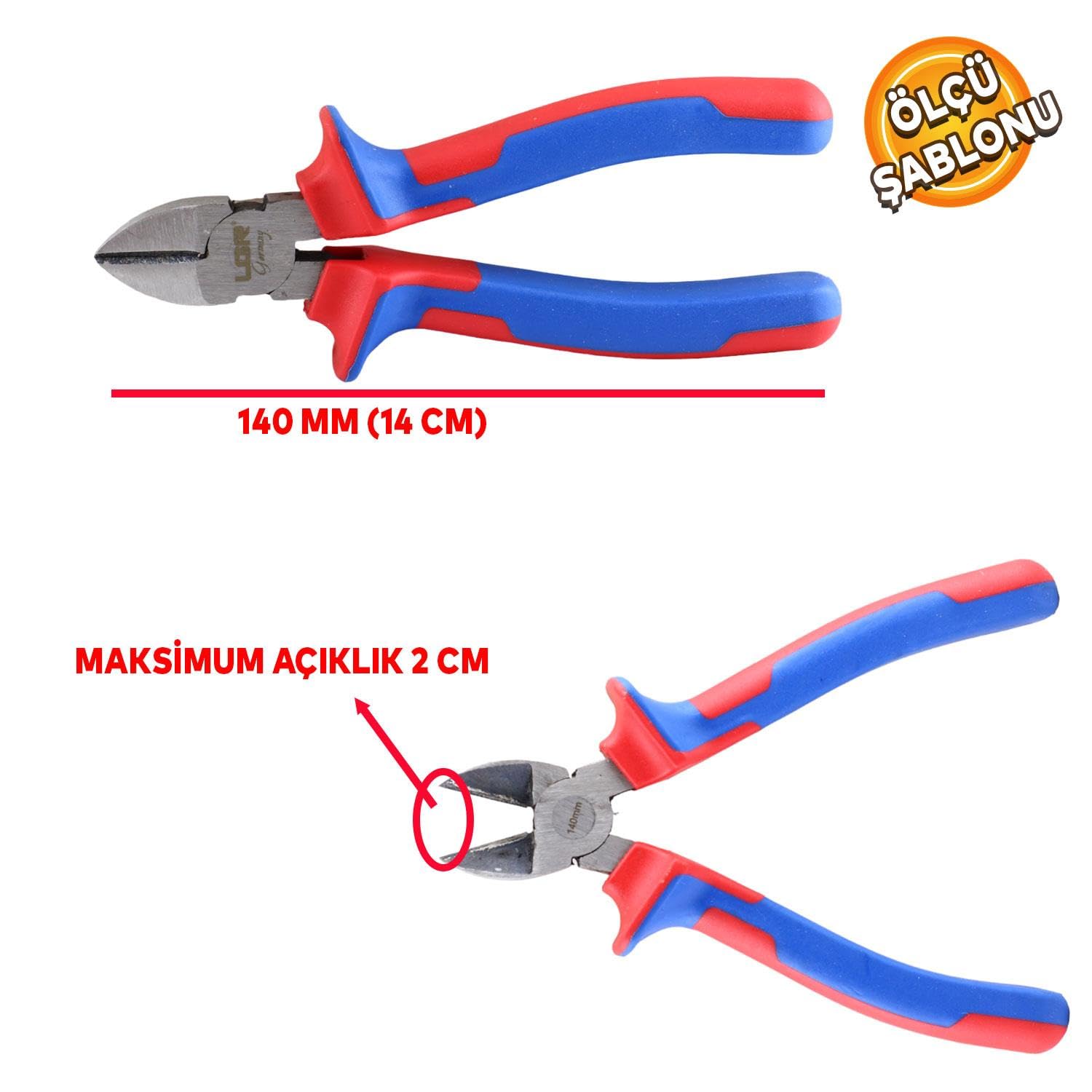 Badem10 UGR Kombine Yan Keski Plastik Saplı 140 mm