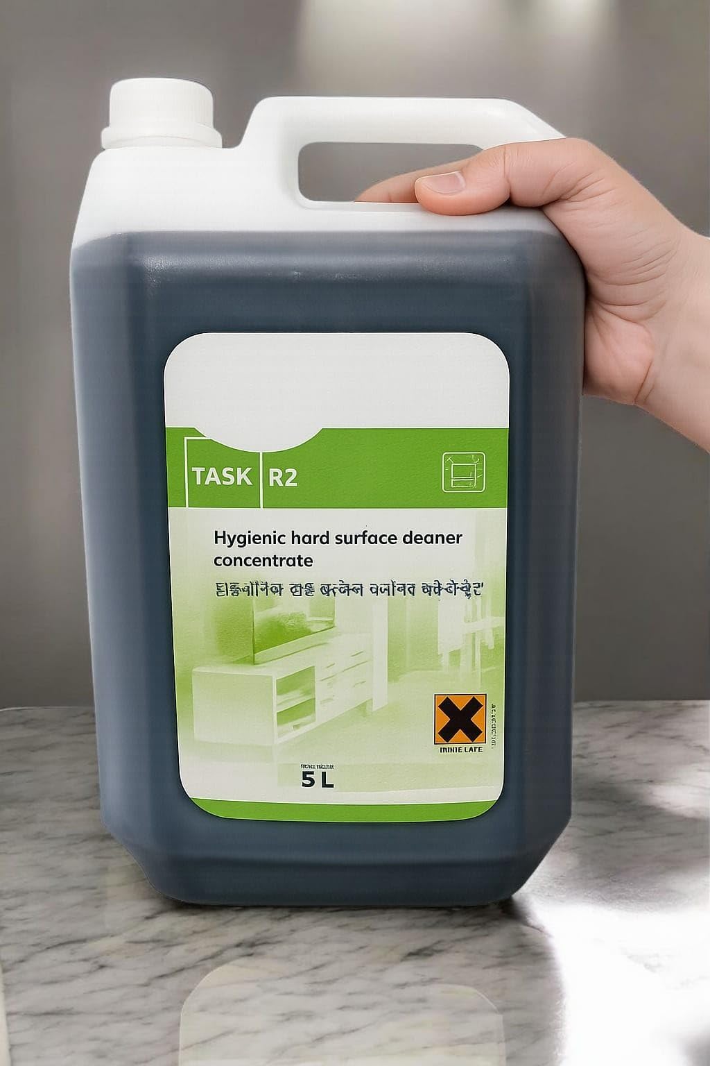Tasiiikuiu R2 Hygienic Hard Surface Cleaner Concentrate, 5L, Fresh Scent, Cleans and Sanitises in One Action-image-16