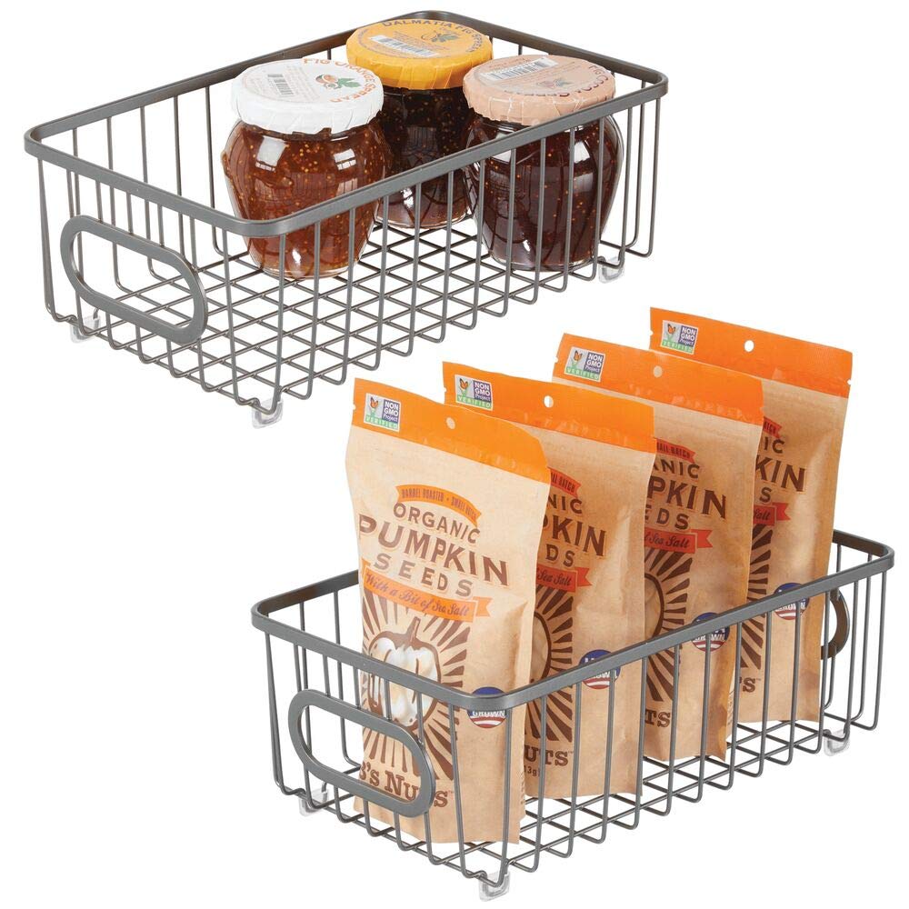 Buy mDesign Farmhouse Decor Metal Wire Food Storage Organizer, Bin