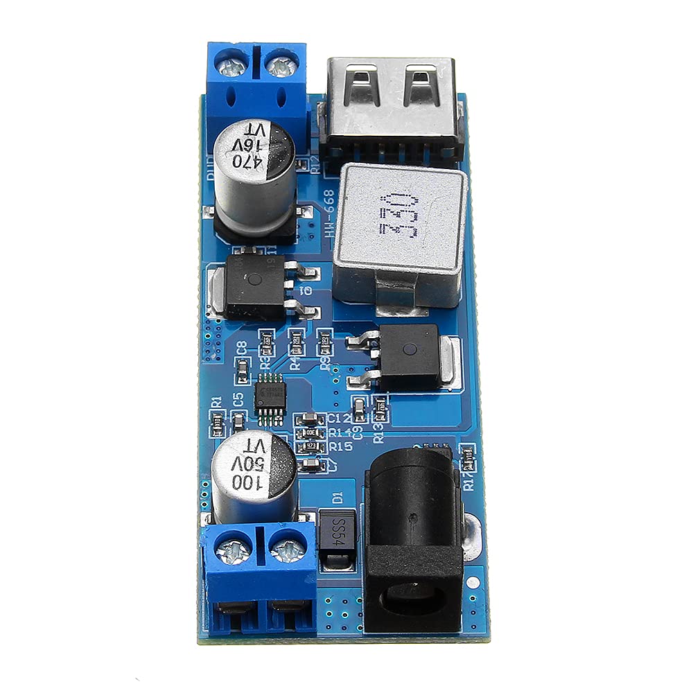 DollaTek DC-DC 24 V/12 V do 5 V 5 A Step Down zasilacz konwerter blokady regulowany modu? ?adowania USB Step-down