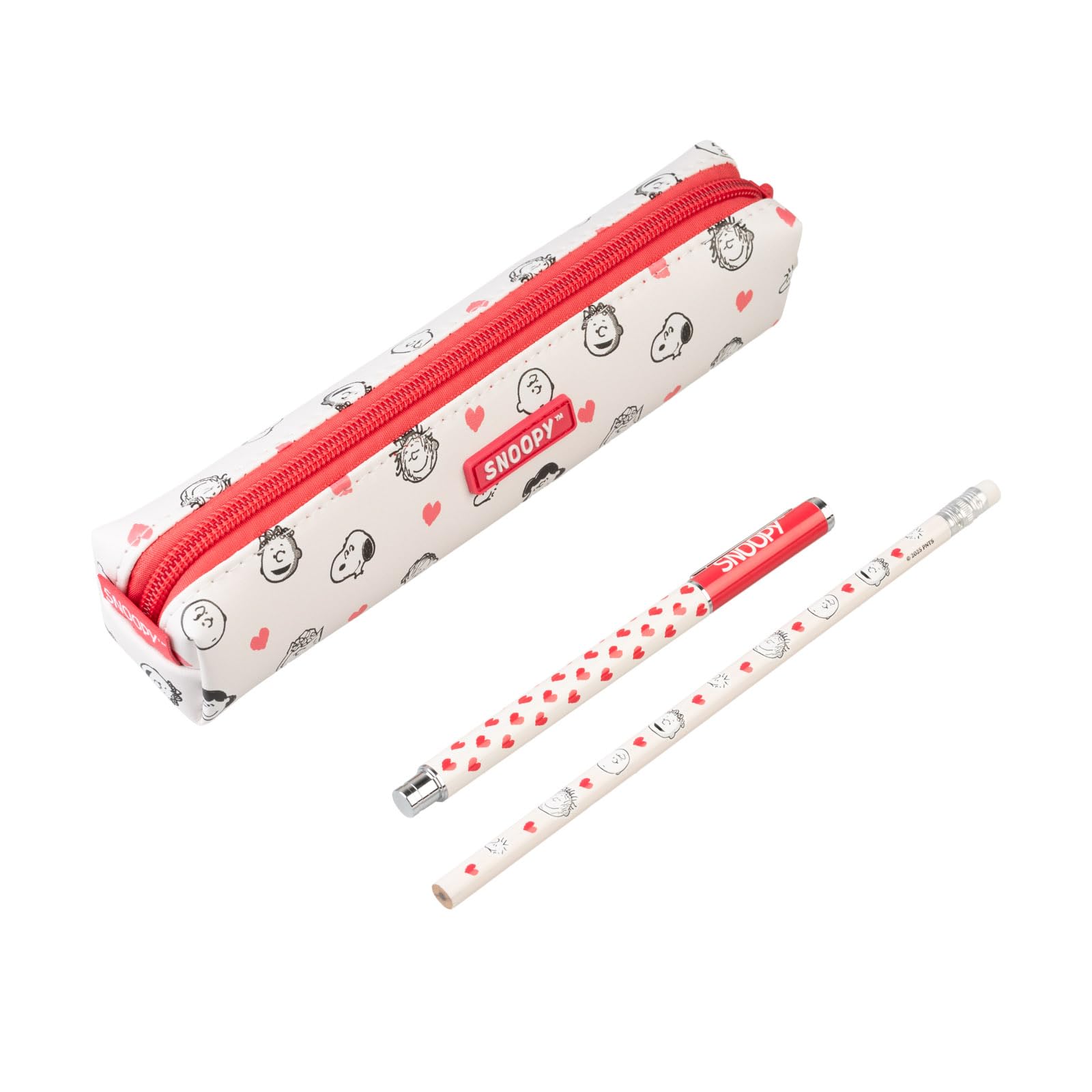 Grupo Erik School Pencil Case with Pen & Pencil - Snoopy Gifts for Dog Lovers | Back to School Supplies, Office Stationery Supplies | Snoopy Stationery Gifts Under 15 Pounds