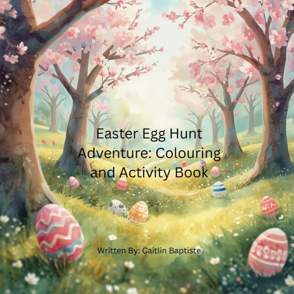 Easter Egg Hunt Adventure: Colouring and Activity Book
