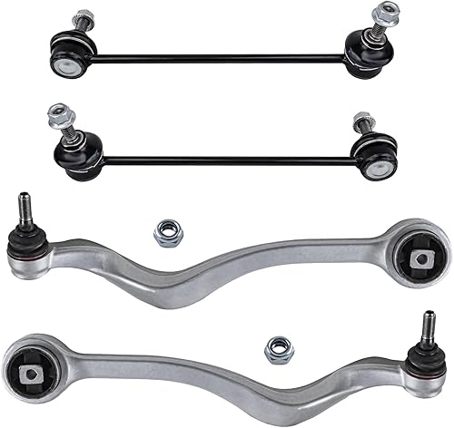 Miniatura 183 de Detroit Axle - Kit de 4 brazos de control delanteros para Chrysler 300 Dodge Challenger Charger Magnum, 2 brazos de control delantero inferiores con