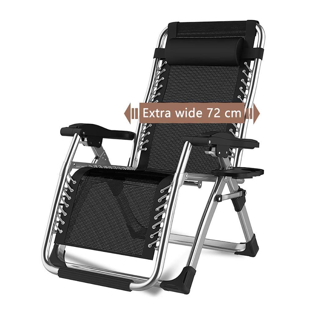 Fauteuil de jardin pliable pour soulager le dos avec inclinaison argent