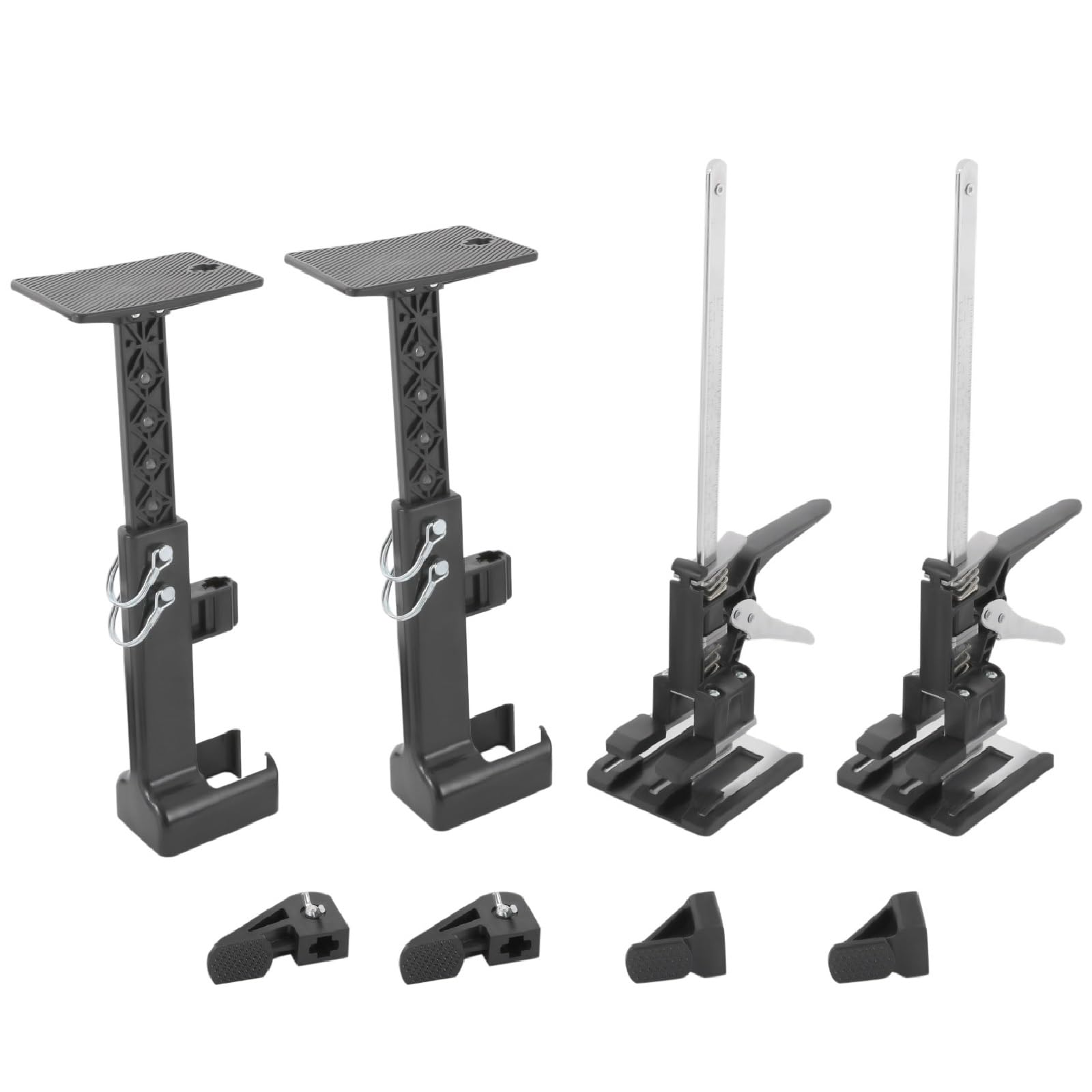 Cabinet Jacks 2 Pack, 66-88lbs/176-220lbs Capacity with/Without Support Frame, 15.4