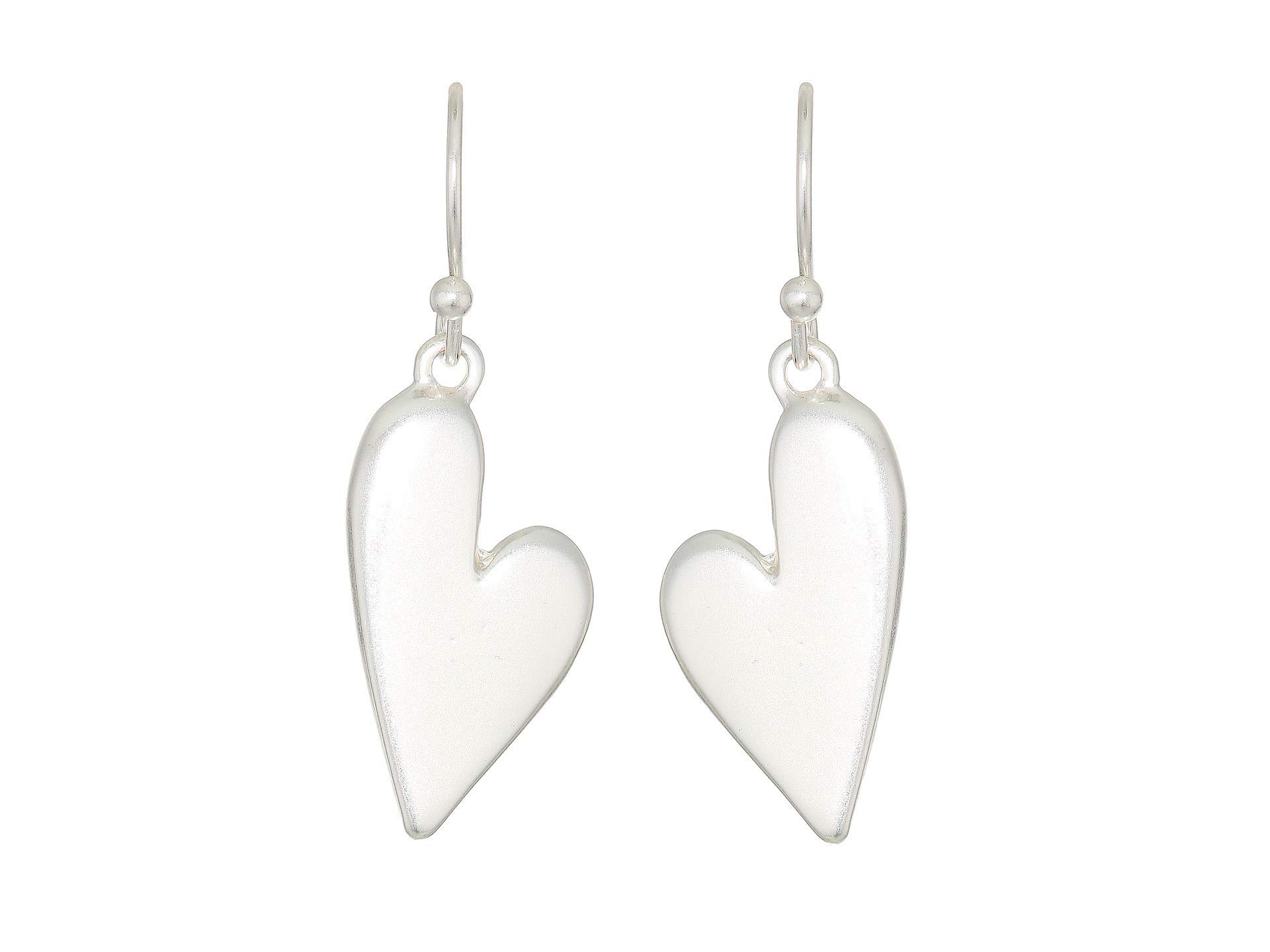 Lucky BrandSilver-Tone Heart Drop Earrings
