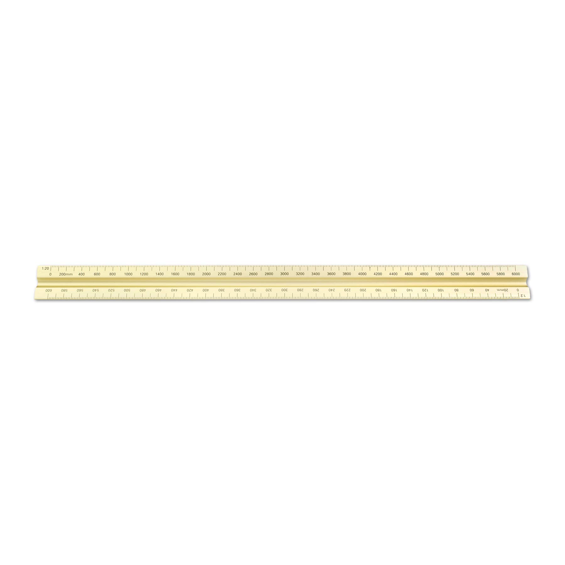 Alumicolor Aluminum Engineer - Escala métrica sólida para dibujo, 30 cm, color dorado