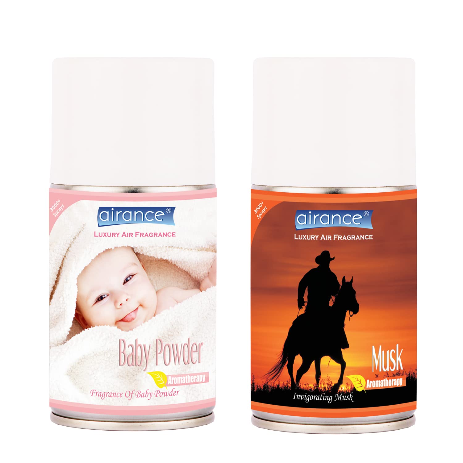 Airance Air Freshener Automatic Spray Baby Powder & Musk - 250 ML - 3000+ Sprays - Fits Almost All The Dispensers-image-7
