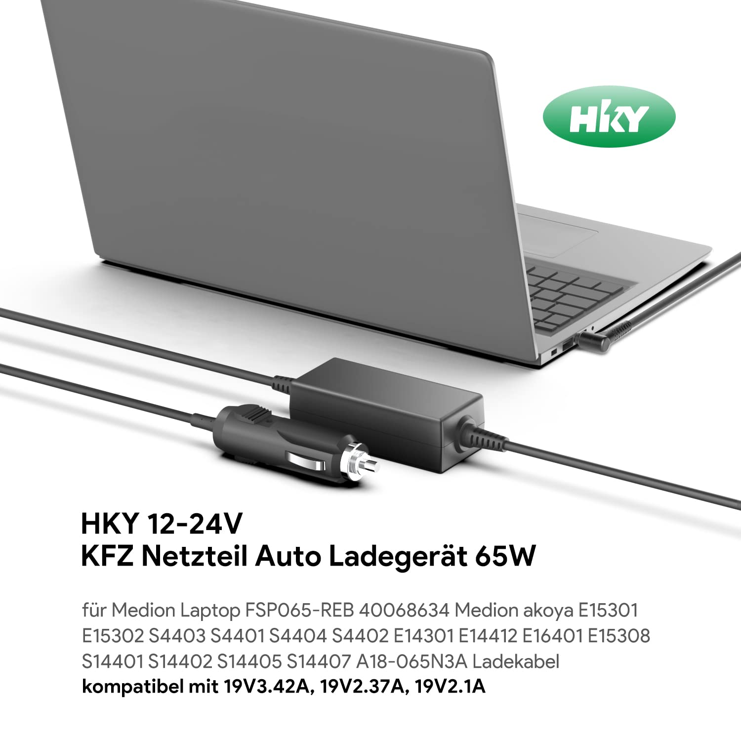 HKY Fuente de alimentación de coche para Fujitsu Stylistic Q572 Q616 Q665 Q702 Q704 Q736 Q737 Q738 Q739 Q775 R726 Q7310 Q7311 Q7312 R726 ADP-65MD B CP5006 33-01 CP500637-01 FMV-AC342B FPCAC163