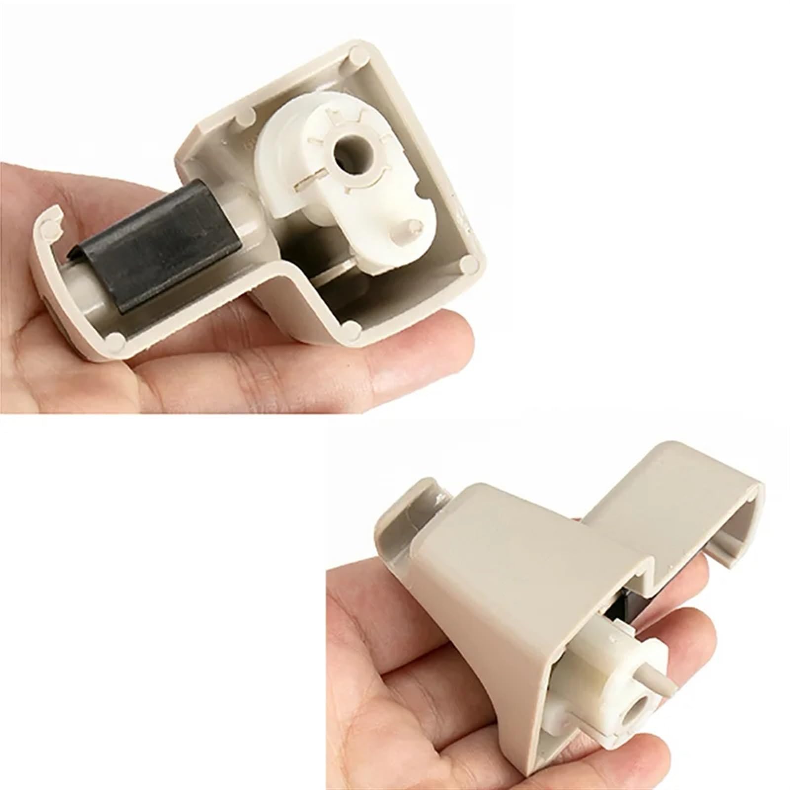 Auto Sonnenschutz EGP000050NUG Fit Für Land Für Rover L322 2003-2012 Ersatz Zubehör Auto Innen Sonnenblende Feste Schnalle Sonnenblende Befestigung Clip Polarisierte Sonnenblende(Beige,1 Paar)