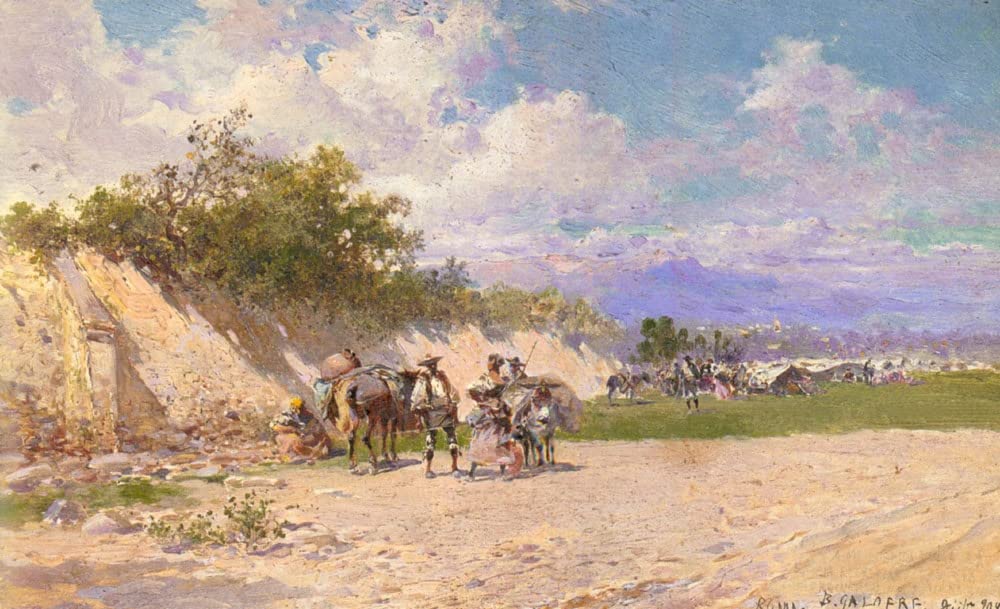 Peinture le Camp Gitan habillez un mur vide avec cette grande affiche d'art mural 60x90cm