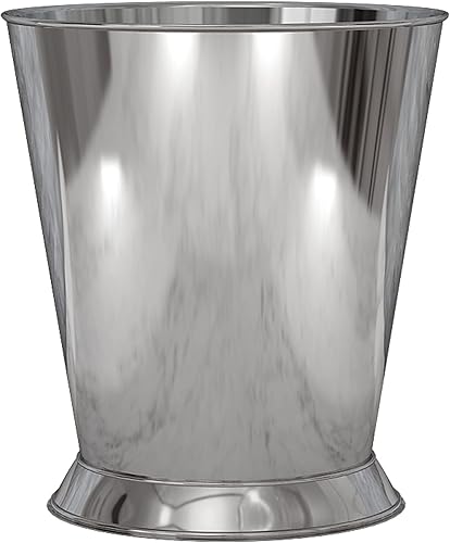 nu steel MD8H Madison Collection - Papelera redonda vintage para baño, dormitorio, dormitorio, universidad, oficina, 9.8 x 9.8 x 10.2 pulgadas,