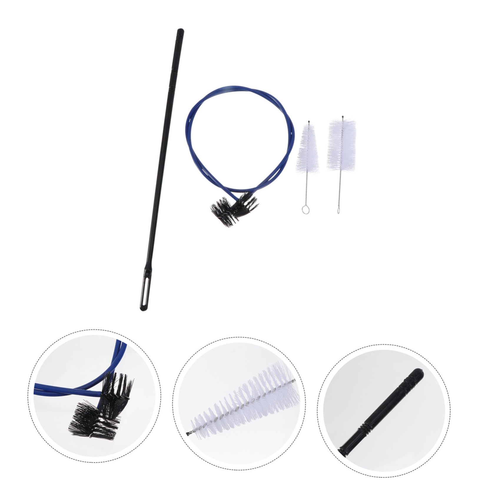 Levemolo Set of 4 Trumpet Cleaning Brushes Trumpet Cleaning Kit for Wind Instruments