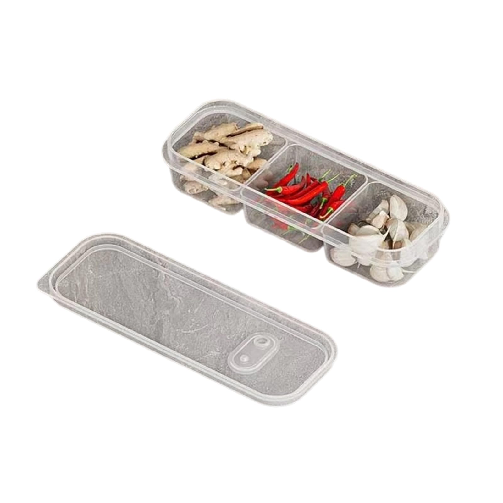 Woedpez Stackable Modulars Food Storage Container with Breathable Lid Kitchen Organizers for Fridge Breathable Lid Kitchen Organizers for Fridge