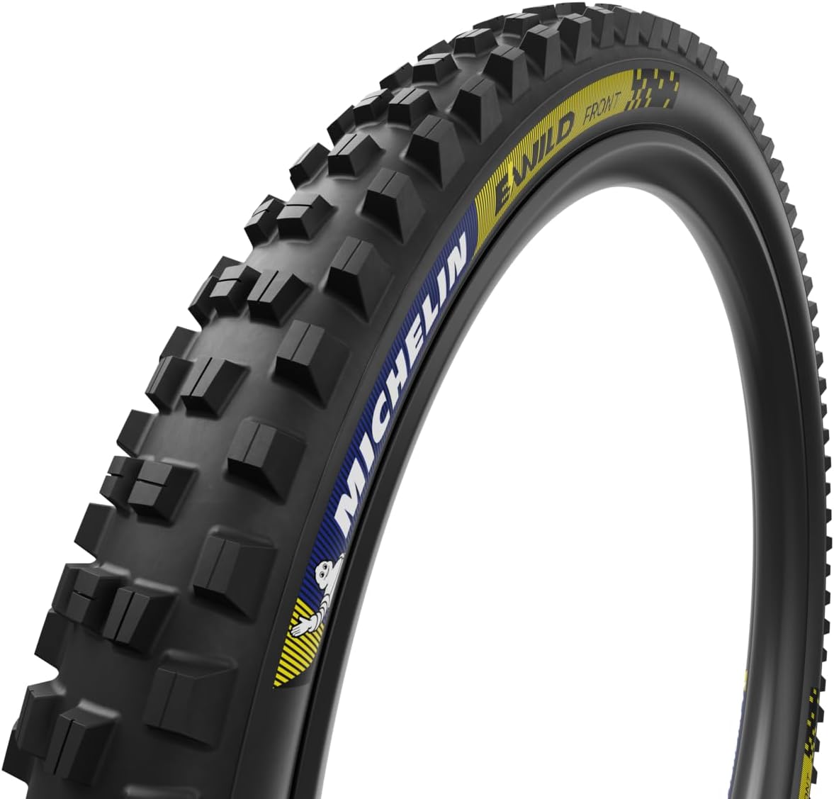 Michelin E-Wild Racing LINE Mountain Tires for E-Enduro & MTB, 29" x2.40/2.60, Tubeless-Ready, Magi-X Compound, Folding Bead, Black