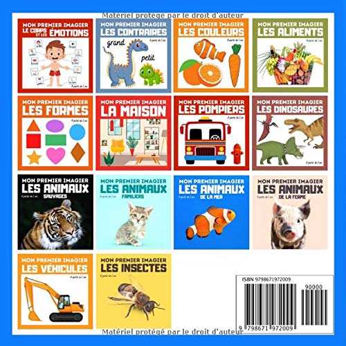 Mon premier imagier Les animaux de la mer: livre éducatif en couleurs pour enfants et les tout-petits à partir de 1 an - cadeau ludique