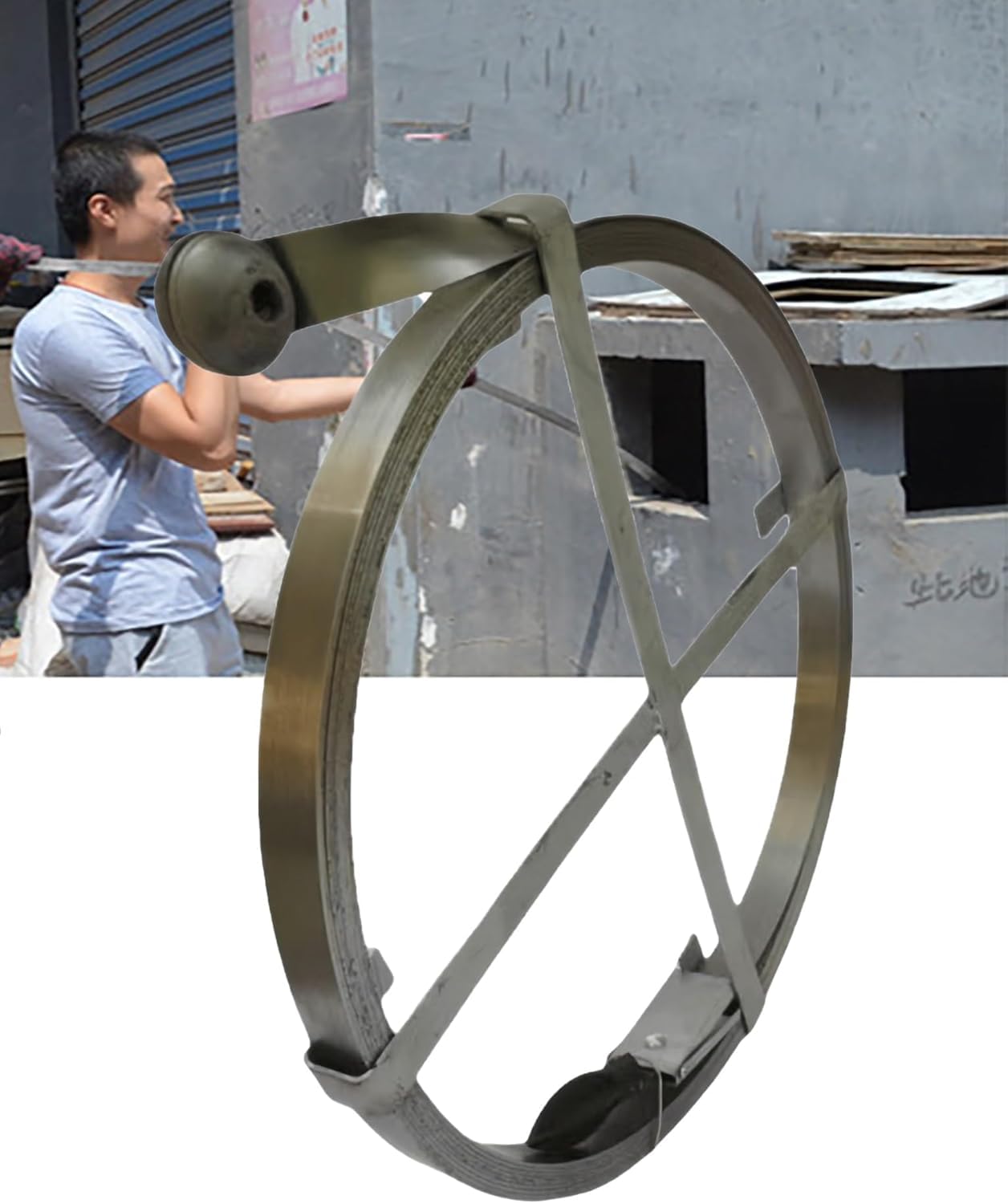 k3Mq9Rw Drain Auger Flat Iron Bar Drain Unblocker, Suitable For Outdoor Property Maintenance(L 40m W 4cm)