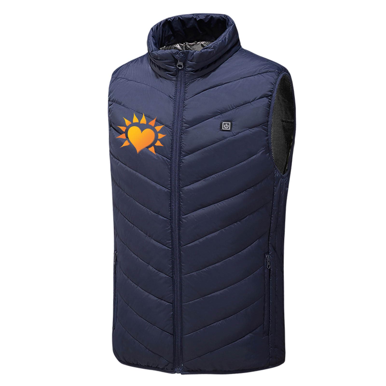 Gilet Riscaldata Uomo Donna Giacca 3 Temperatura Regolabile Cappotto Riscaldato USB Giubbotto 9 Zone di Riscaldamento Gilet Riscaldante Elettrico Giacche Riscaldate Calda Taglie Forti Abbigliamento