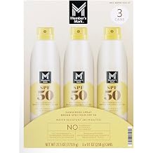 Members Mark SPF 50 Sunscreen Spray, 9.1 oz, 3 Pack