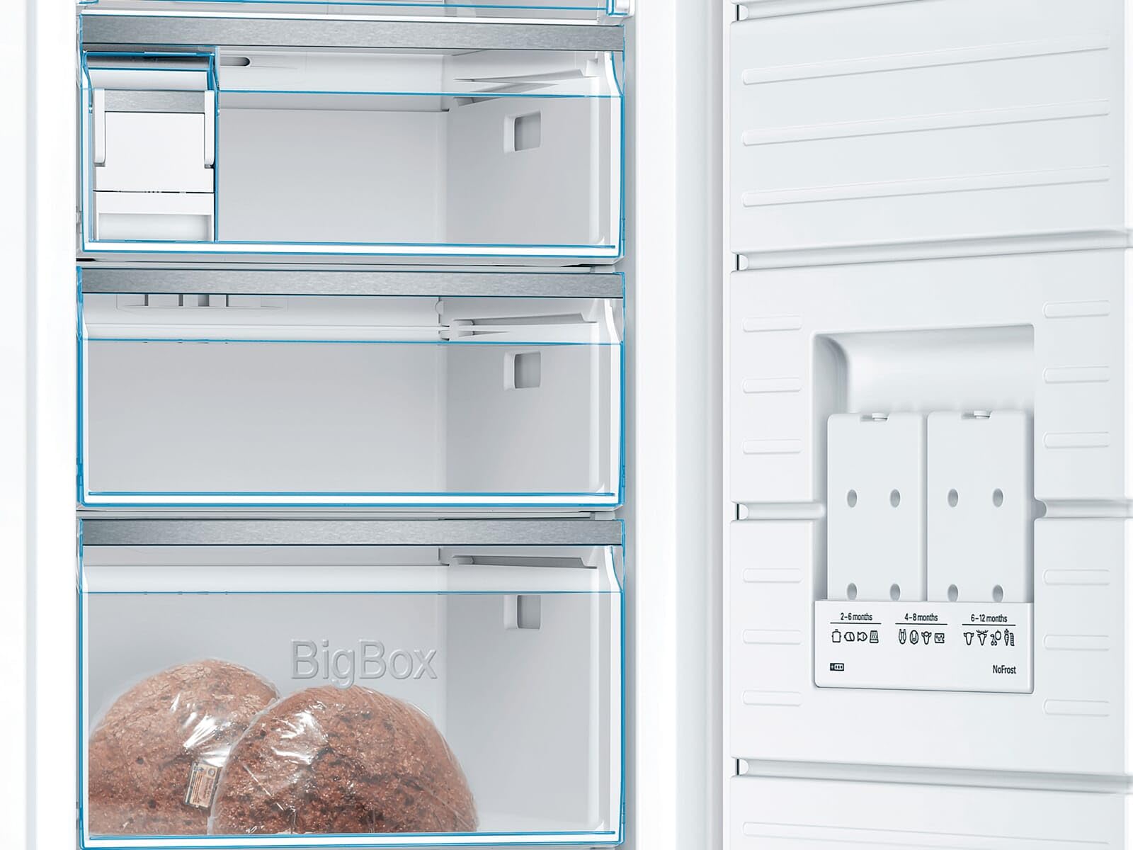 Bosch GSN51AWDV Serie 6 - Congelador XXL independiente (161 x 70 cm, 201 kWh/año, 290 L, NoFrost, IceTwister