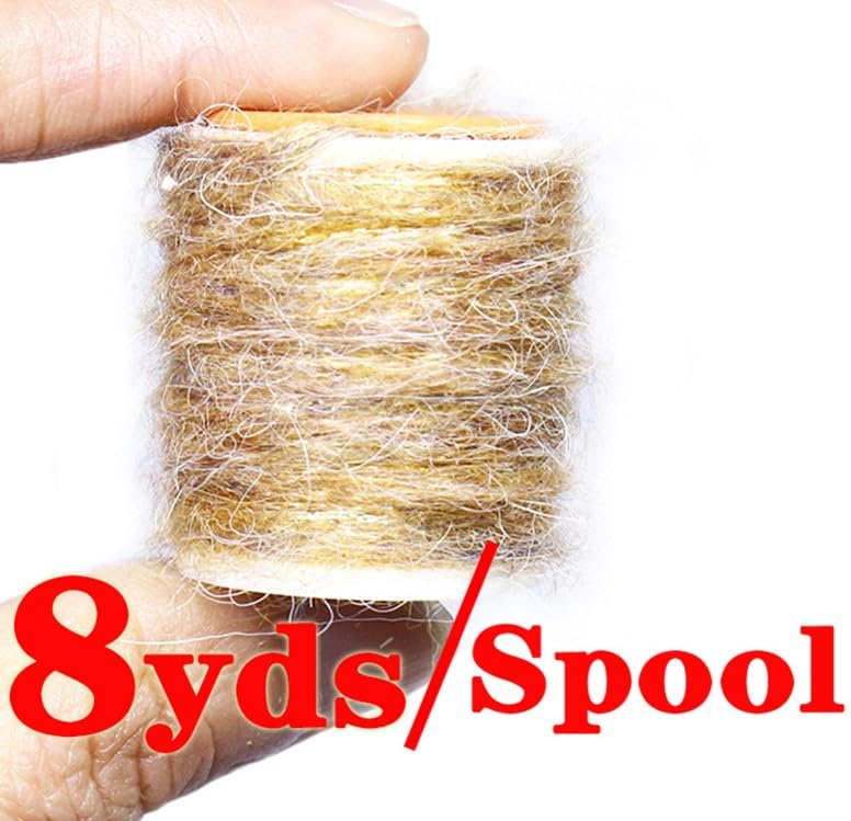 Pack of 5 Fishing Fly Tying Material Dirty Bug Yarn Mottled Dubbing Rope Line for Tying Shrimps Nymphs Caddis Flies