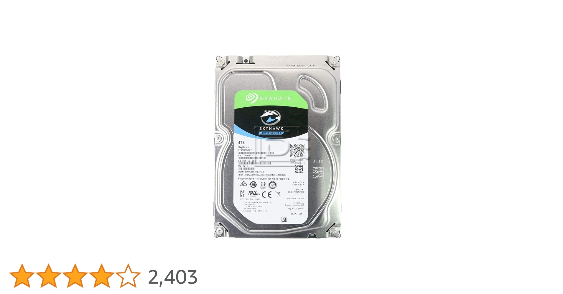 Amazon.in: Buy Seagate SkyHawk 4 TB Surveillance Internal Hard