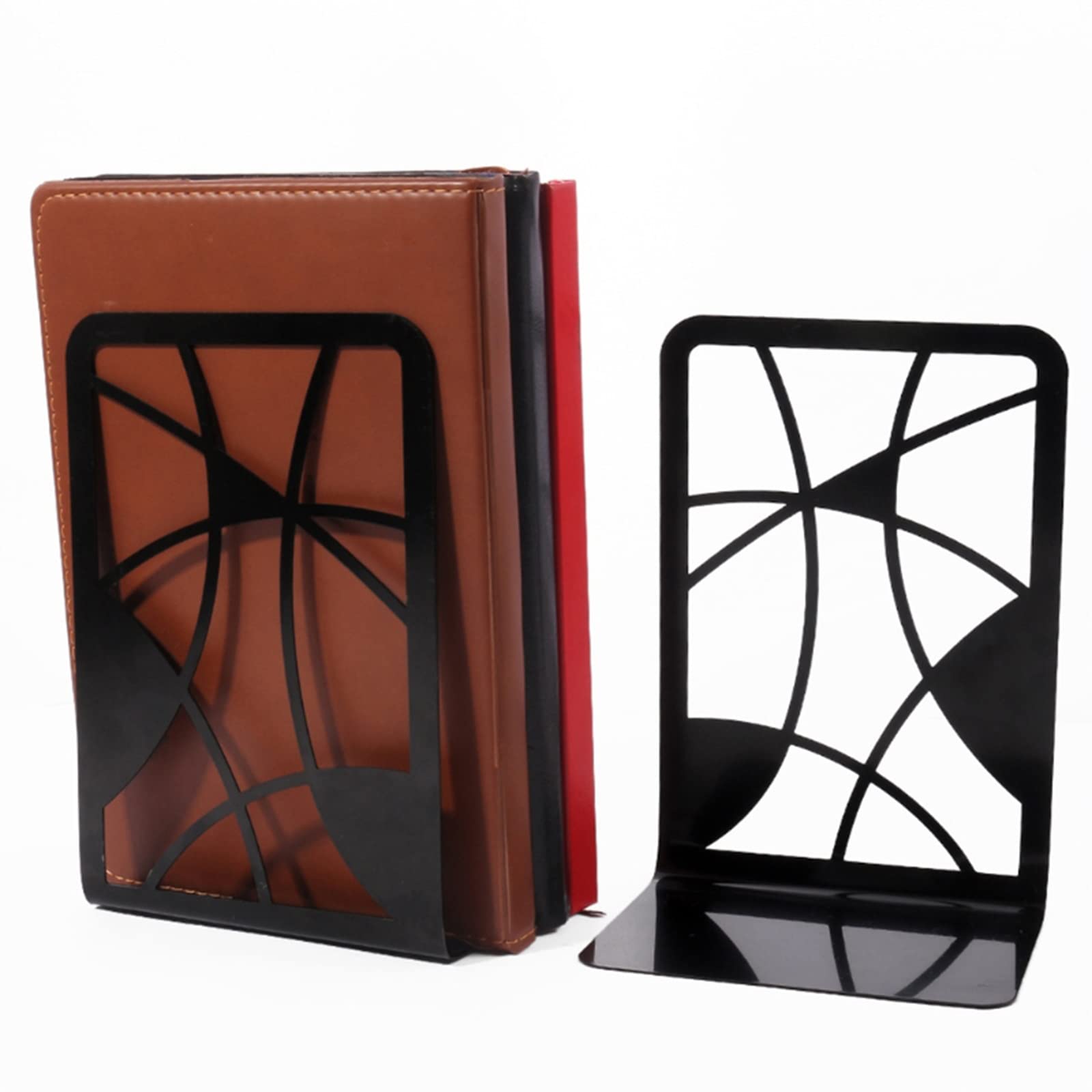 Buchstützen Buchstützen, Buchstützen for Regale, 2 Stück/Paar, kreative kaktusförmige Buchstützen aus Metall, Buchstütze, Schreibtisch-Organizer, Aufbewahrung, Bücherhalter, Regal, schwerer Bücherhalt
