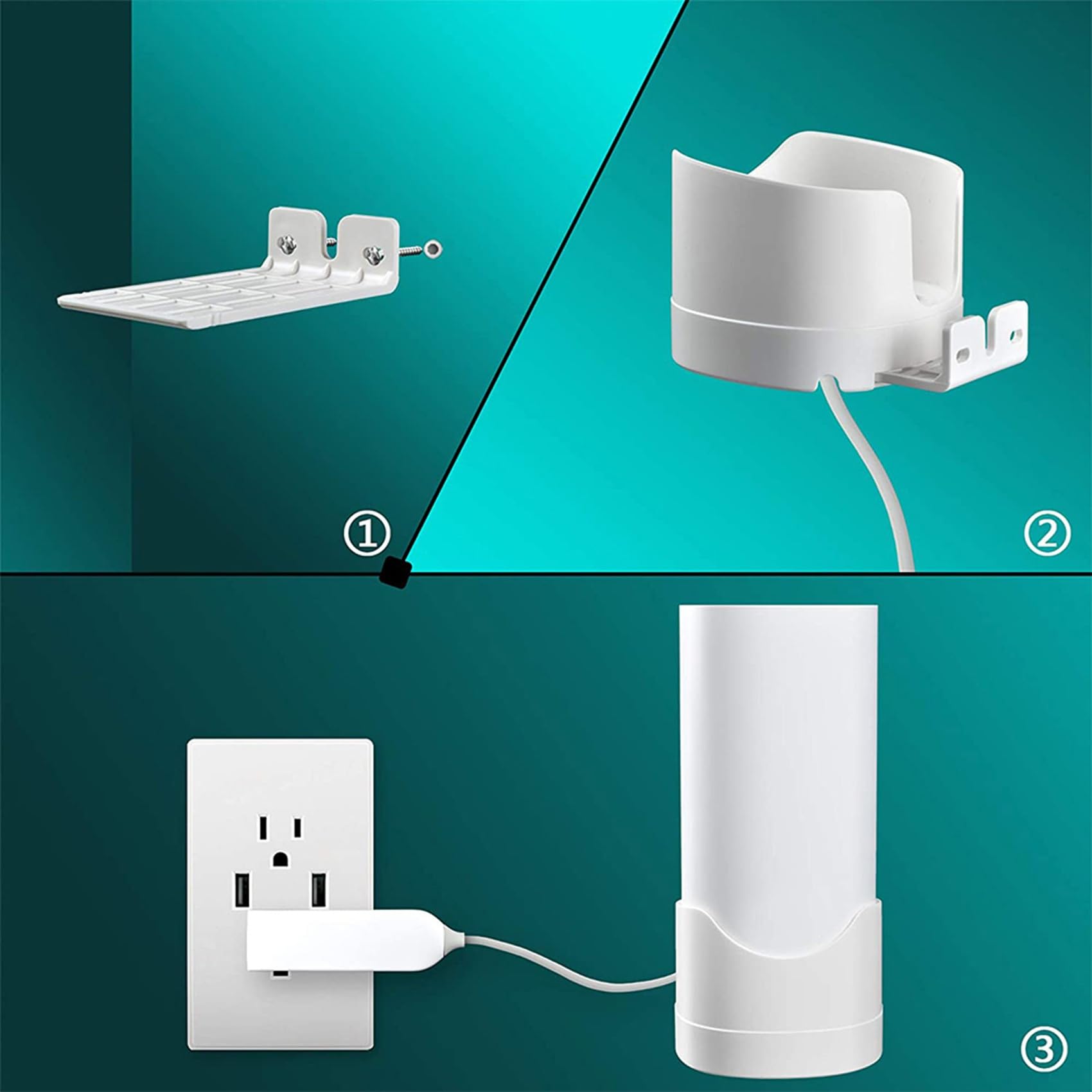 4 Packungen Wand Halterung für Deco / E4 / P9 / S4 Gittergewebe WLAN System für das Gesamte Zuhause, Halterung mit Kabelmanagement