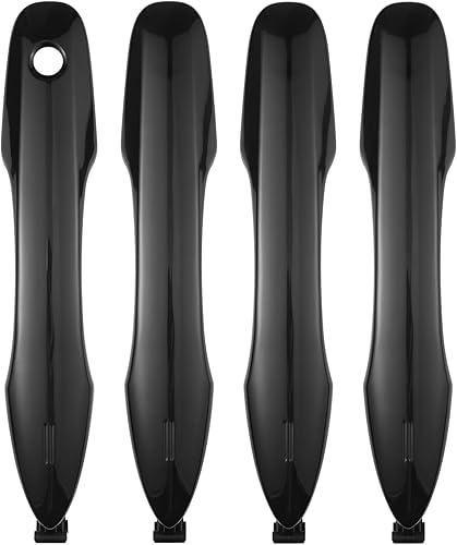 Lcyolada 4 manijas exteriores de puerta para Toyota Camry 2018-2023, Toyota Corolla 2019-2023, Toyota Avalon 2020-2022, color negro