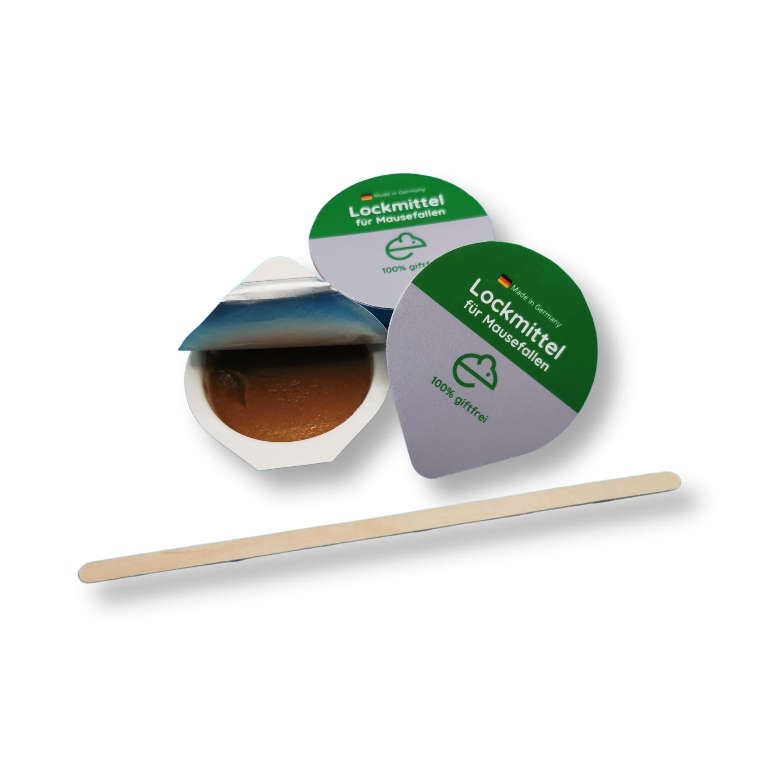 3er-Set Mausefallen-Portionsköder Komplett-Set (ca. 30 Anwendungen), effektiv, giftfrei, praktisch, sicher & hochattraktiv für Mäuse, bewährtes Premium Lockmittel für Schlagfallen und Lebendfallen