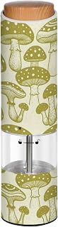 coffee grinders for home Vintage Brown Mushroom Pattern