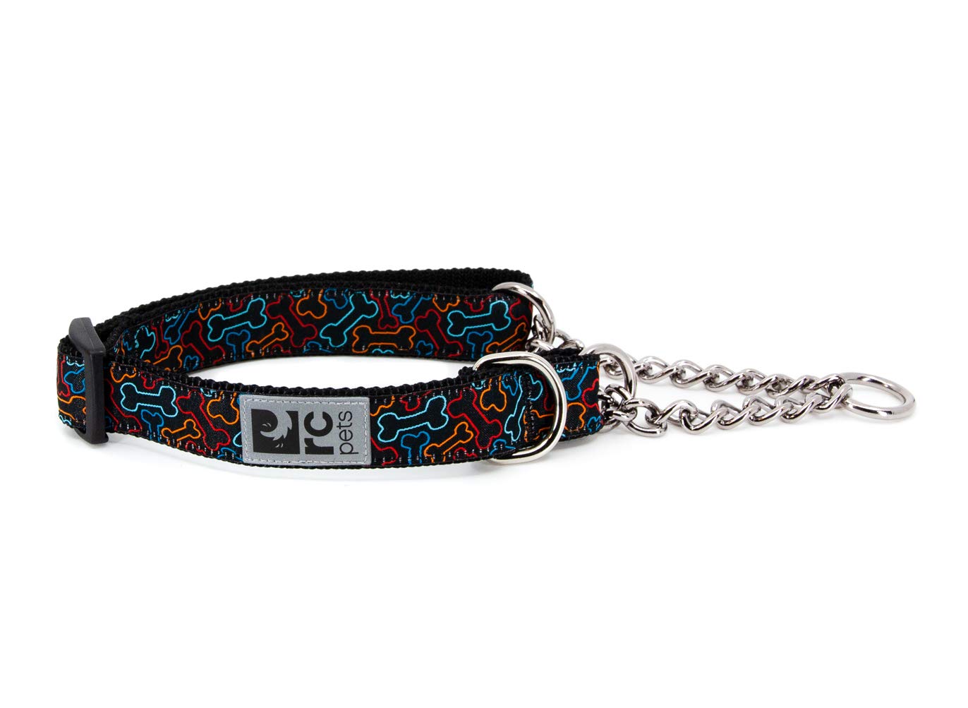 RC Pets 1" Martingale Training Collar, Medium, Bones
