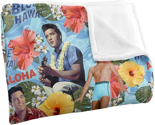 Miniatura 3 de Elvis Presley Blue Hawaii - Manta con licencia oficial de Silky Touch, súper suave, 50 x 60 pulgadas