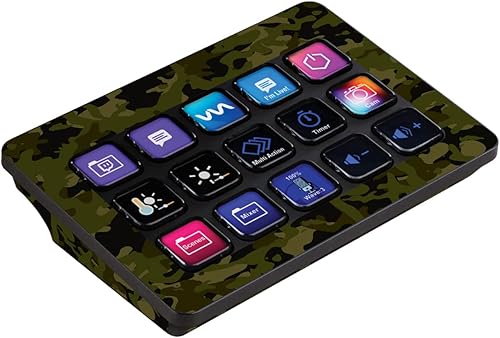 MightySkins Skin compatible con Elgato Stream Deck MK.2 - Camuflaje verde | Funda protectora de vinilo duradera y única | Fácil de aplicar, quitar y