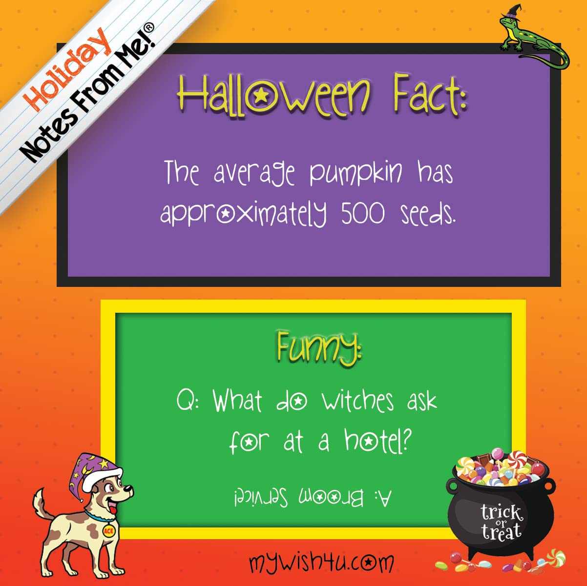 amazon-com-notes-from-me-50-tear-off-lunch-box-notes-for-kids-halloween-facts-funnies-fun-spooky-educational-trick-or-treating-halloween-parties-back-to-school-essential-ages-8-home for Free Printable Halloween Lunch Box Notes Amazon.com: Notes From Me! 50 Tear-Off Lunch Box Notes for Kids, Halloween Facts & Funnies, Fun, Spooky, & Educational, Trick or Treating, Halloween Parties, Back to School Essential, Ages 8+ : Home for Free Printable Halloween Lunch Box Notes