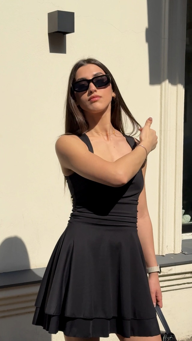 best black mini dresses for women 25-34 IWD Homecoming Graduation Cocktail Dress Ruffle Hem Size:L (AU 12)