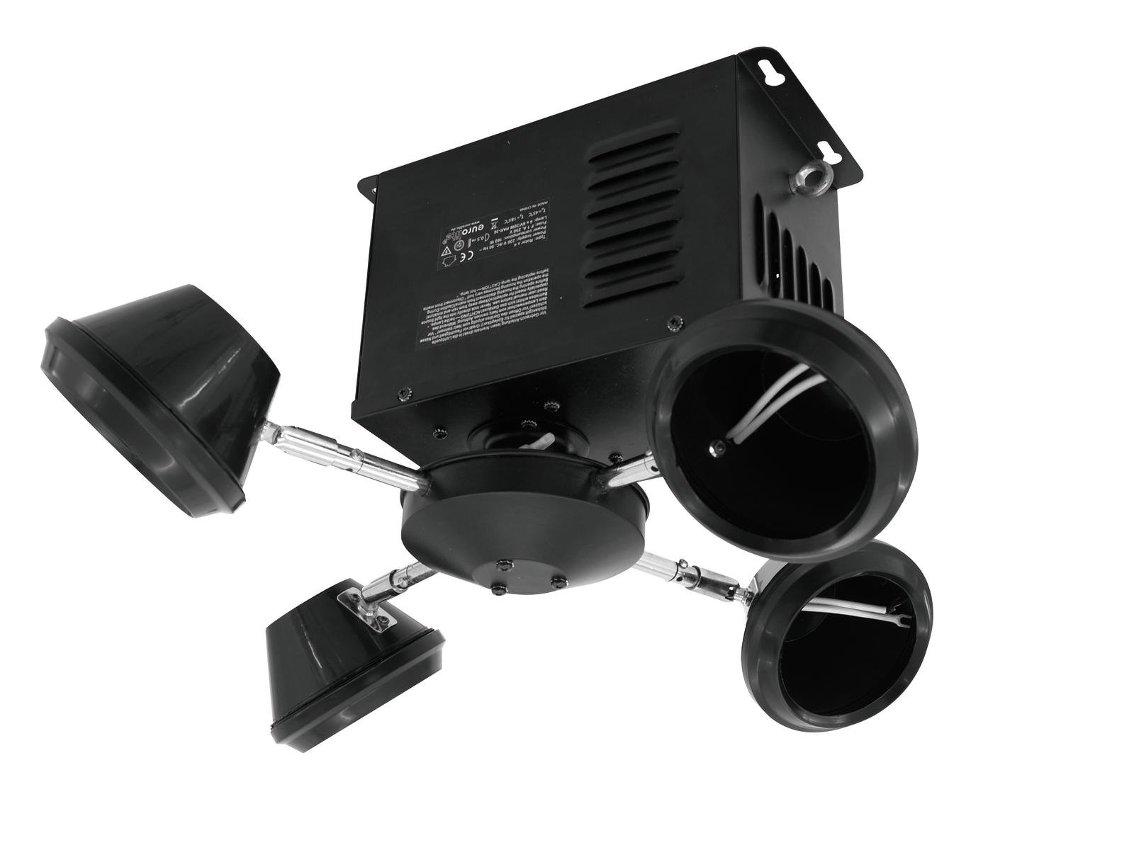 Effetto Luce Centropista Motorizzato Eurolite a 4 Bracci Par-36