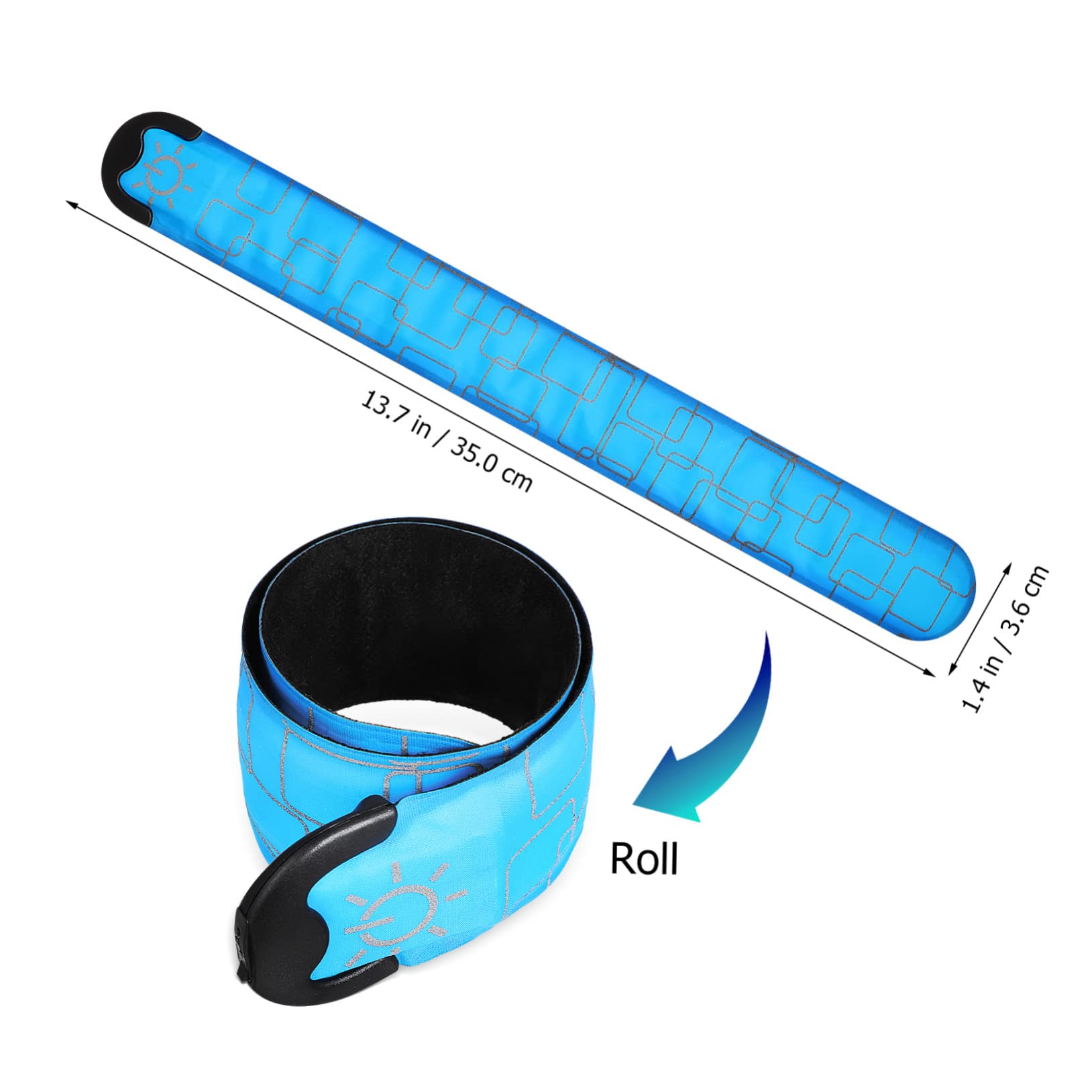 HEMOTON Brassards Lumineux à LED 4 Pièces en PVC pour Cyclisme