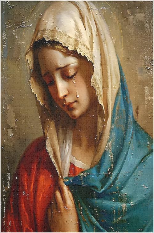 Amazon.com: Catholic Icon of Virgin Mary with Crying of St Mary