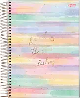 Caderno Espiral Univ CD 1 Matéria 80 Fls La Creme Reach FSC - Jandaia