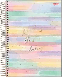 Caderno Espiral Univ CD 1 Matéria 80 Fls La Creme Reach FSC - Jandaia