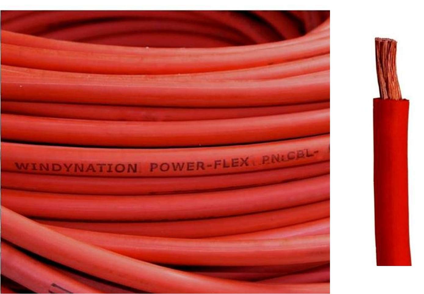 WNI 4/0 AWG 4/0 Gauge 6 Metri Red Battery Welding Puro Rame Cavo Ultra Flessibile 5 Pezzi Di 5/16" E 5 Connettori Terminali In Rame Da 3/8" 3 Piedi Tubi Termorestringenti - Foto 8