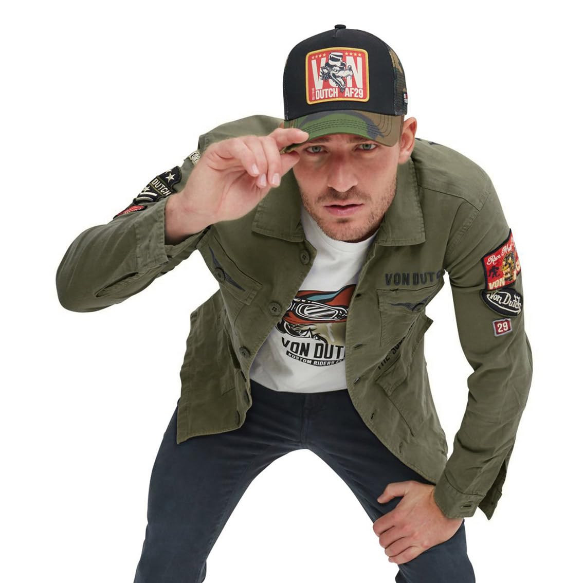 Chaqueta de algodón fina para hombre Rebel