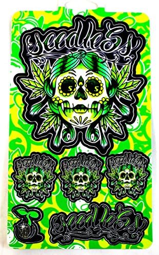 Seedless Sticker Pad, 6 Stickers, 5" x 3"