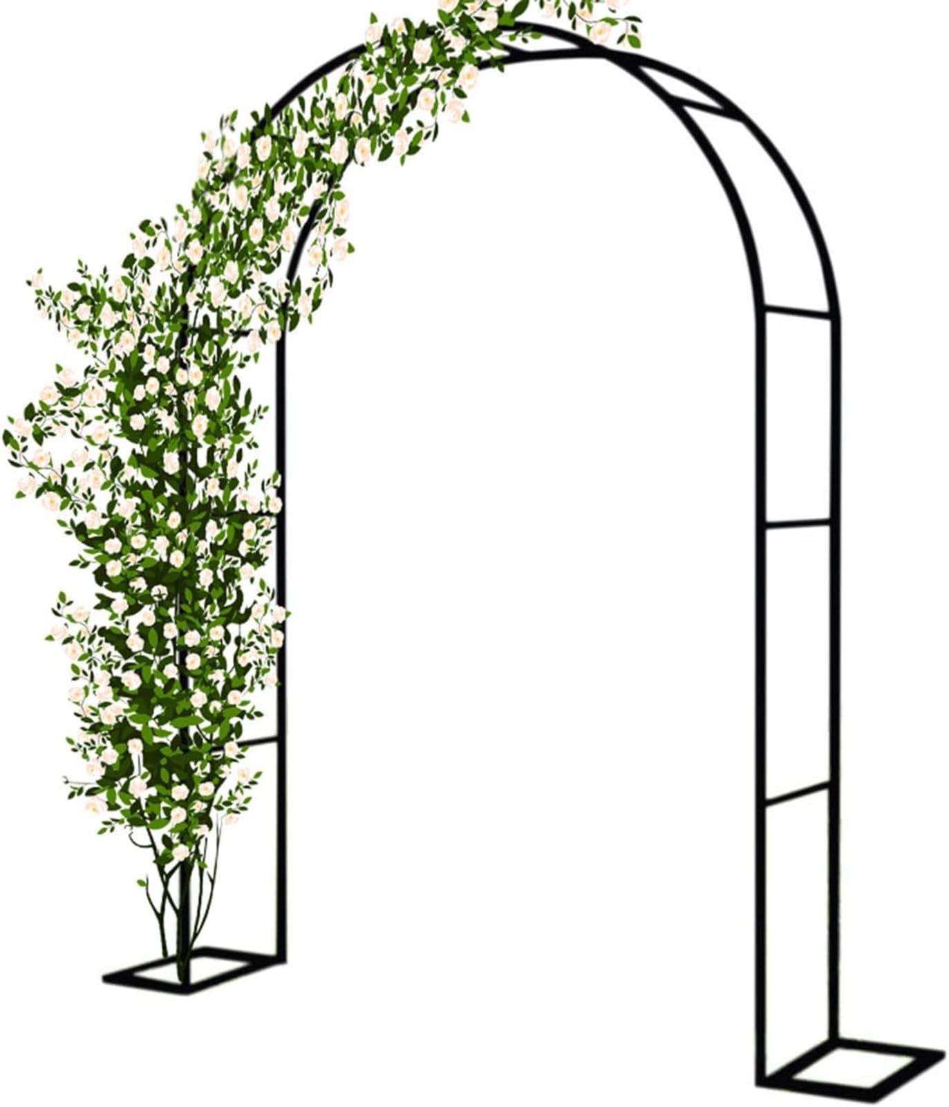 Arche de jardin métallique robuste 200 x 230 contre la rouille pour rosier