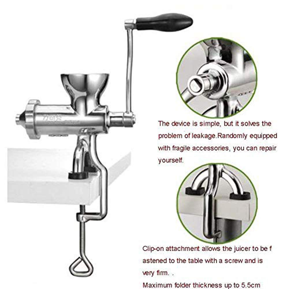 Manual Wheatgrass Juicer Stainless Steel Juicer - Product Features